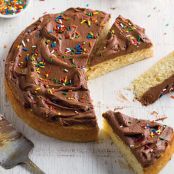 Vanilla Buttermilk Cake with Chocolate-Buttermilk Frosting