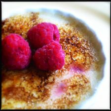 Raspberry Creme Brulee
