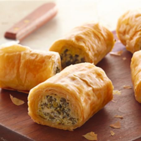 Make-Ahead Spinach Phyllo Roll-Ups