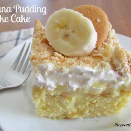Banana Pudding Poke Cake