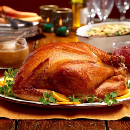 Adobo-Brined Turkey with Caramelized Onion Gravy