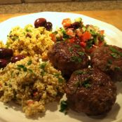 Lamb Sausage Patties with Fresh Mint, Feta, and Garlic