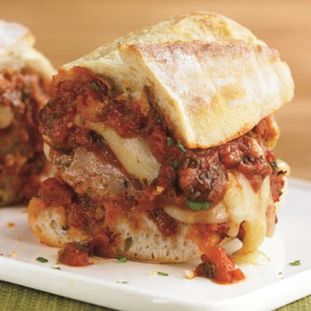 Italian Sausage Meatball Hero Sandwiches