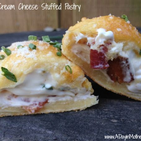 Bacon Cream Cheese Stuffed Pastry