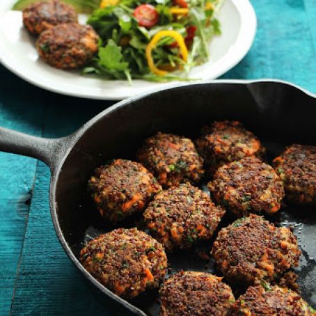 Quinoa and salmon fritters