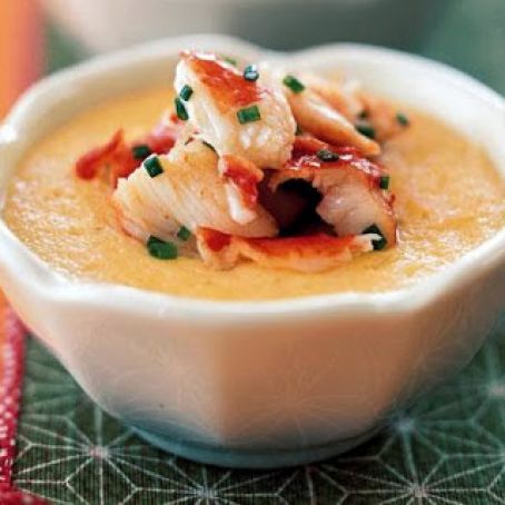 FRESH CORN CUSTARDS w/CRAB
