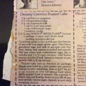 Dreamy Coconut Frosted Cake