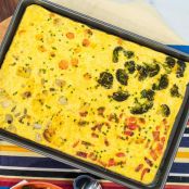 Cheat Sheet Roasted Vegetable Frittata