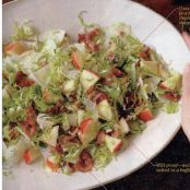 Brussels Sprouts Salad w/ apples, pecans and manchego