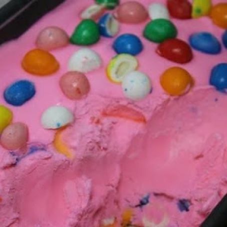 No Churn Bubble Gum Ice Cream