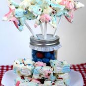 Patriotic Marshmallow Bark