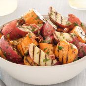 Grilled Potato Salad With Bacon-Scallion Vinaigrette