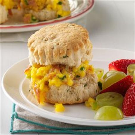Prosciutto & Cheddar Breakfast Biscuits Recipe