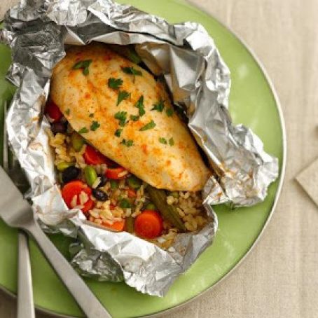 Honey-Sriracha Chicken Foil Packet