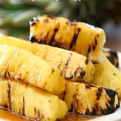 Coconut Brown Sugar Glazed Grilled Pineapple