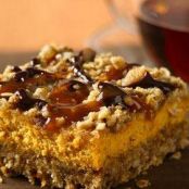 Pumpkin Streusel Cheesecake Bars
