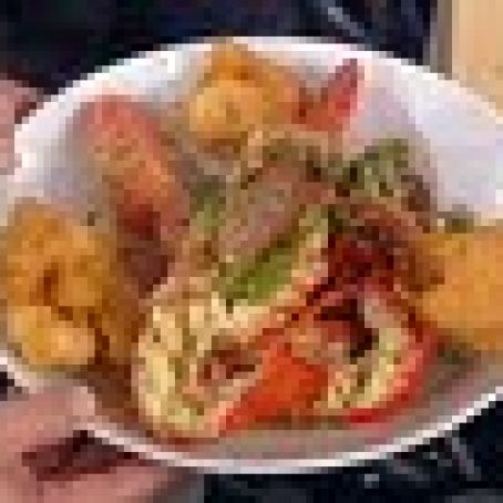 Carribean Lobster Stew with Spicy Fritters