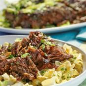 SWISS STEAK WITH EGG NOODLES