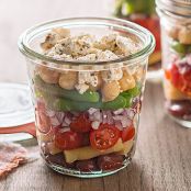 Layered Bean Salad with Feta