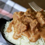 Slow Cooker Beef Tips and Rice
