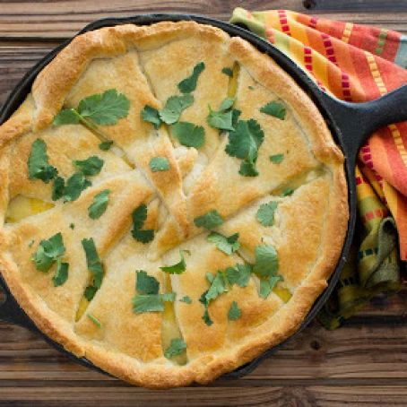 Chicken Tamale Skillet Pie
