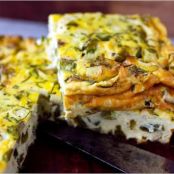 BAKED FRITTATA w/GREEN PEPPERS & YOGURT