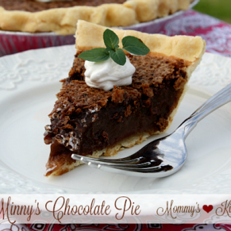 Minny's Chocolate Pie
