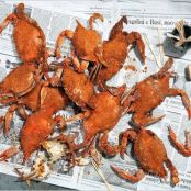 STEAMED BLUE CRABS