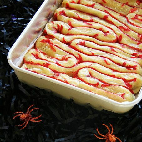 Halloween Puff Pastry Intestines