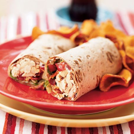 chicken and bacon wraps