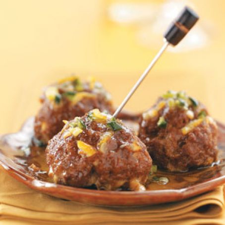 Tapas Meatballs with Orange Glaze Recipe