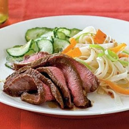 Maple and Soy-Glazed Flank Steak
