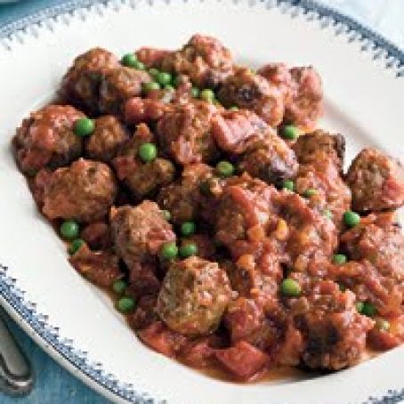 Meatballs with Peas