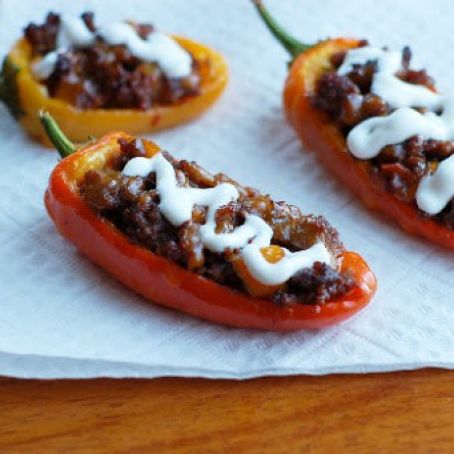 Mini Taco Stuffed Peppers
