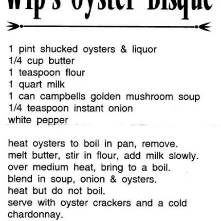 Oyster Bisque