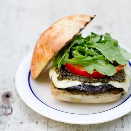 Pesto Portobello Burgers