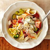 Vegetable Ribbon Pappardelle with Tilapia