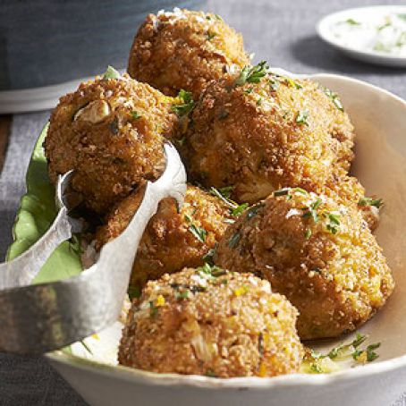 Paleo (almost)Sweet Potato Cauliflower Fritters