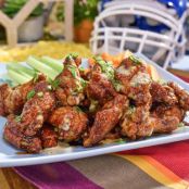 Chicken Wings Molasses-Gochujang with Alabama White Sauce