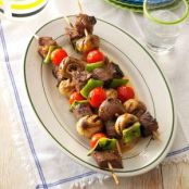 Vegetable Steak Kabobs Recipe