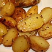 Greek Style Oven Roasted Lemon Butter Parmesan Potatoes
