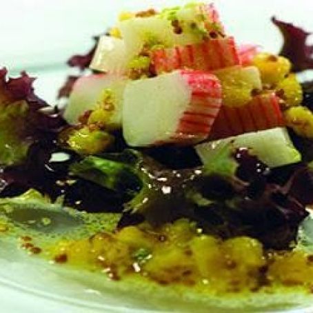 PALITOS DE CANGREJO EN SALSA DE NARANJA