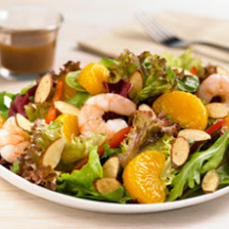 Mandarin and Almond Shrimp Salad