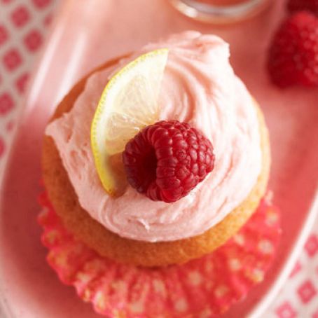 Spiked Raspberry-Lemonade Cupcakes