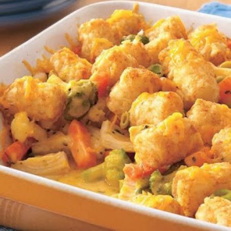 Cheesy Tater-Topped Chicken Casserole