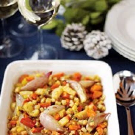 Roasted Root Vegetables with Cabernet Glaze