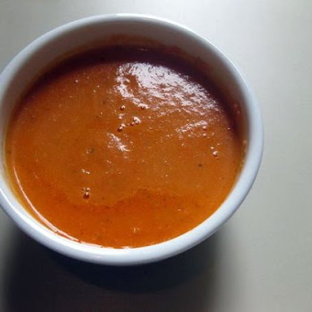 picy Tomato and Blue Cheese Soup 