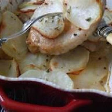 Pork Chop & Potato Casserole