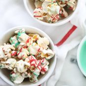 White Chocolate Peppermint Popcorn and Cashews