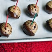 Chocolate Dipped Chocolate Chip Cookie Dough Balls